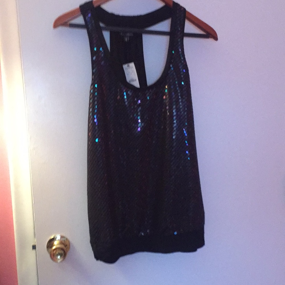 Express black sleeveless shirt